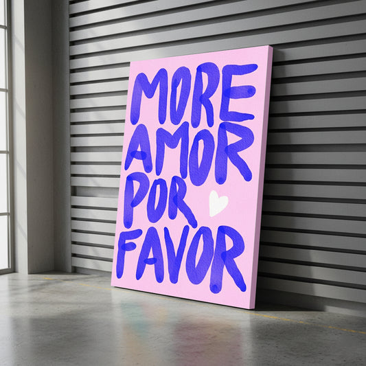 Tableau décoratif - Plus d’amour s’il vous plaît