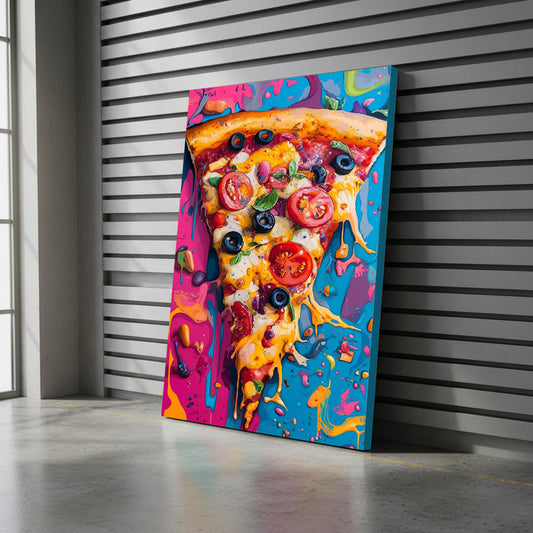 Tableau décoratif - Explosion de Pizza